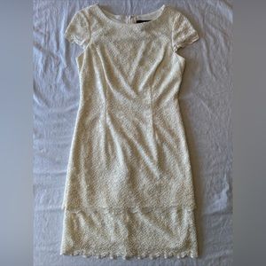 Alex Evening Lace Sequins Women’s 8 Dress Formal Ivory‎